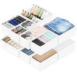 SpaceAid Drawer Organizer Clothes, 12 Pack Dresser Organizer Bins for Nursery, Closet Organization and Storage Dividers for Clothing, Baby...