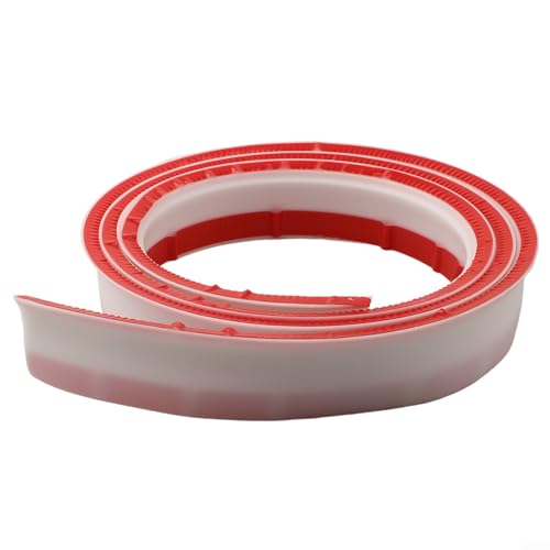 Bande d'étanchéité en silicone pour receveur de douche 2 m, 4,5 cm de largeur x 1,5 cm de hauteur avec double ruban adhésif pour salle de bain, évier, baignoire, sol
