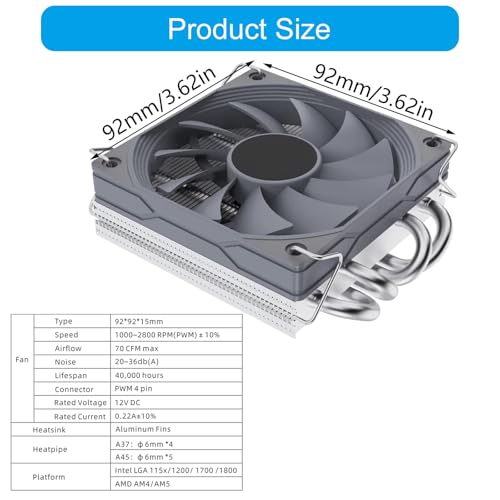 Refrigeración ITX de cobre con mínima emisión de sonido para PC 3