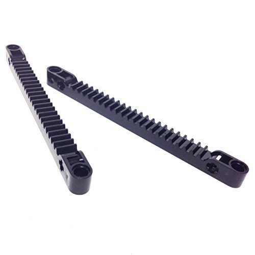Lego Parts Technic Gear Rack 1 X 13 With Axle And Pin Holes Black By Partselements Technic Gears
