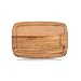 Produktbild Zeller 25555 Schneidebrett mit Saftrille, Akazie, 32 x 21 x 1,5 cm, beige