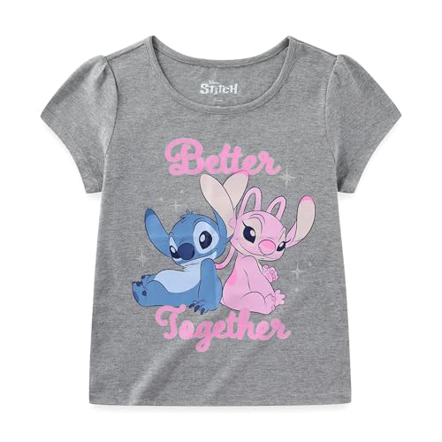 Image of Disney Lilo & Stitch Angel Girls Short Sleeve T-Shirt for Big Kids