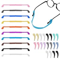 Tucnoeu 10 Stück Brillenband Sport Kinder Silikon Brillenband Kinder Flexibel Brillenbänder mit 10 Paar Anti-Rutsch-Brillen-Halterung