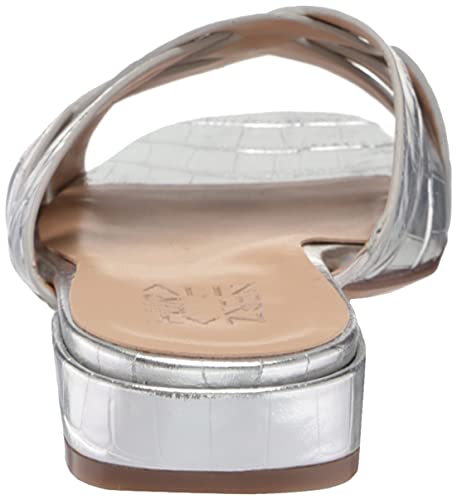 Naturalizer Women's Ashford Slide Sandal, Silver, 8.5 Wide #TOP2