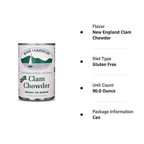 Bar Harbor New England Clam Chowder, 90 Ounce (Pack of 6) - Thumbnail 3