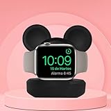 【Support de chargement pour iWatch】Ce support de charge en silicone pour Apple Watch est fabriqué en matériau de qualité supérieure, protège votre iWatch des rayures et des chocs. Design mignon de souris de dessin animé, une apparence plus intéressante et personnalisée peut parfaitement décorer votre iWatch