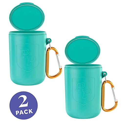 [2-Pack] Pet Prep Academy - Dog Doo Dumpster - Dog Poop Holder for Leash - Used Poop Bag Holder for Hiking, Camping, and Walks - Locks in Foul Odors - Handy Carabiner Clip - Thumbnail 7