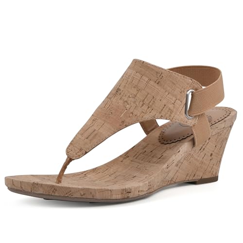 Image of WHITE MOUNTAIN Women's All Good Cork Wedge Sandal