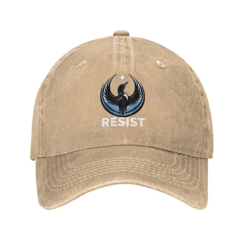 Resist Minnesota Baseball Cap Golf Dad Hat Classic Low Profile Cotton Cap Natural