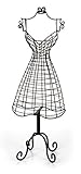 Darice, Metal Dress Form Jewelry Display, Black