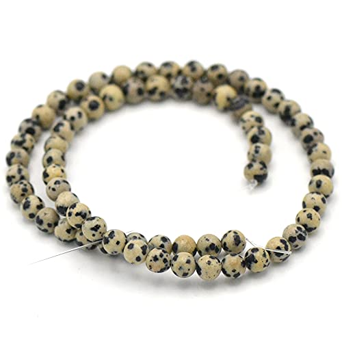 Alambre/hebra de 39 cm cuentas redondas 4/6/8 mm a elegir (para aproximadamente 2 pulseras), piedra natural a granel ideal para todas las creaciones de joyas artesanales, Large, Piedra Perla Piedra