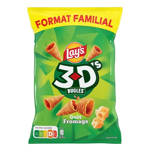 LAY'S 3D's Biscuits Apéritifs Goût Fromage Format Familial 150g – vue 2