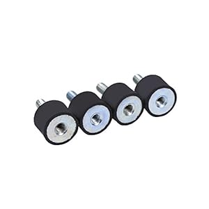 Silentblock, 4 stuks anti-vibratie Silentblock schokdempers rubber isolator vibratie isolatie mounts voor auto boot (VD20*15 M6*18)