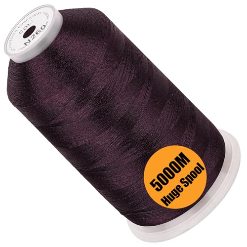 New brothread Huge Spool Embroidery Thread - Dark Sepia Fits Janome Color