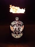 Feuertonne / Feuerkorb mit Motiv Rock and Roll - Will Never DIE