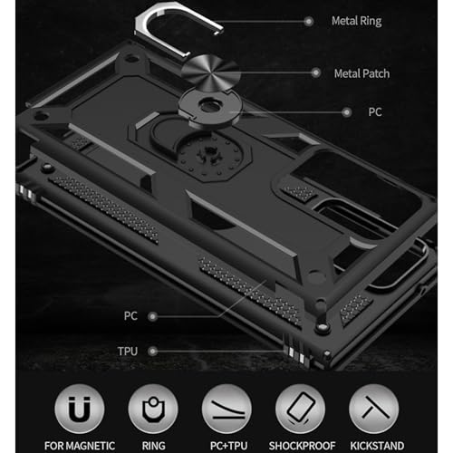Coque de protection militaire Note 20 Ultra anti-choc avec anneau support - 6