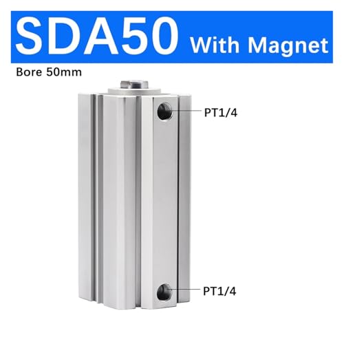 Vérin pneumatique double effet SDA50 pour stopper les pannes de détection