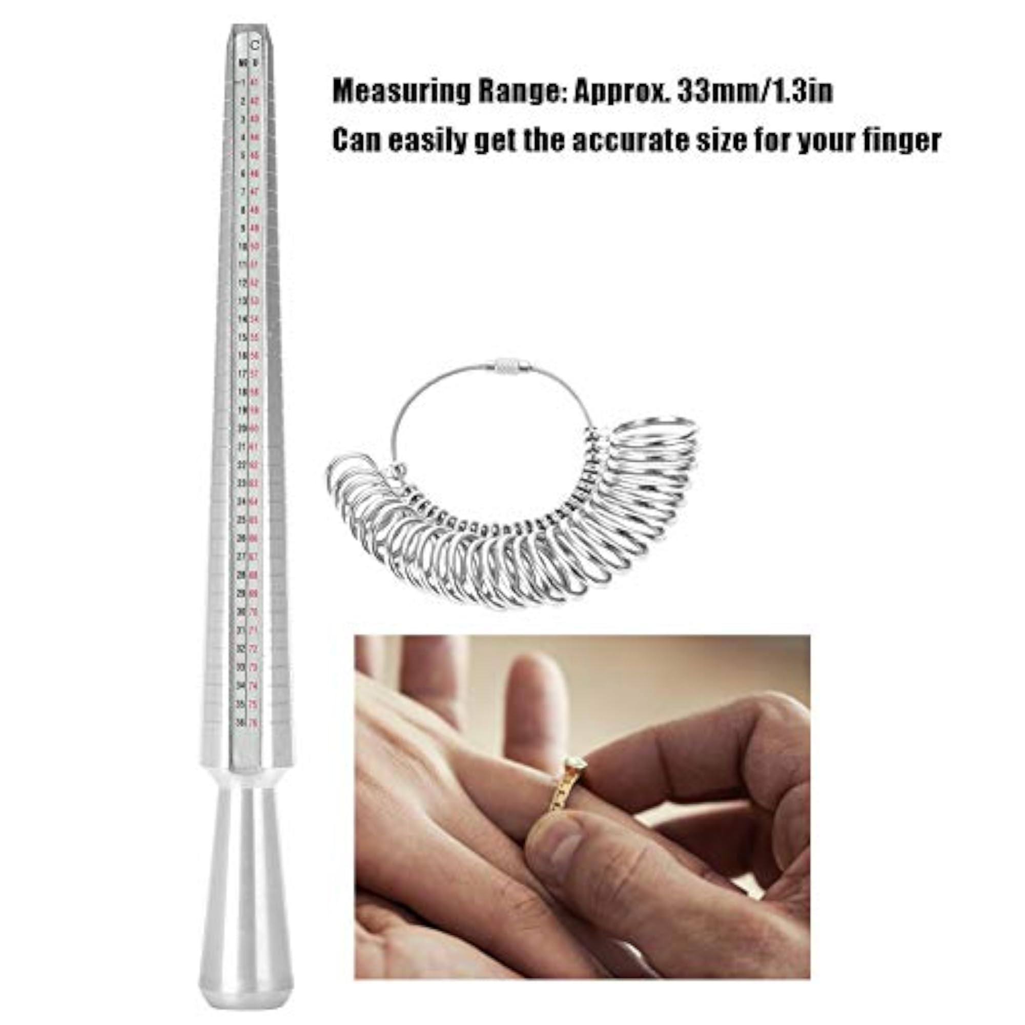 UK Size Ring Making Kit with Lightweight Ring Mandrel