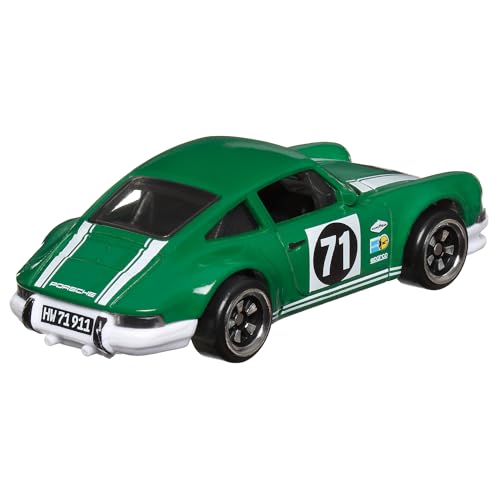Hot Wheels 1971 Porsche 911 Green Vintage Racing Club miniatura 4