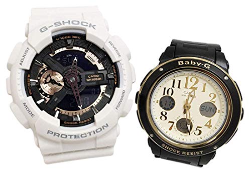 �J�V�ICASIO �r���v G-SHOCK �y�A�E�H�b�` �����y�A�P�[�X���� �W�[�V���b�N&�x�r�[�W�[ 2�{�Z�b�g GA-110RG-7AJF BGA-151EF-1BJF