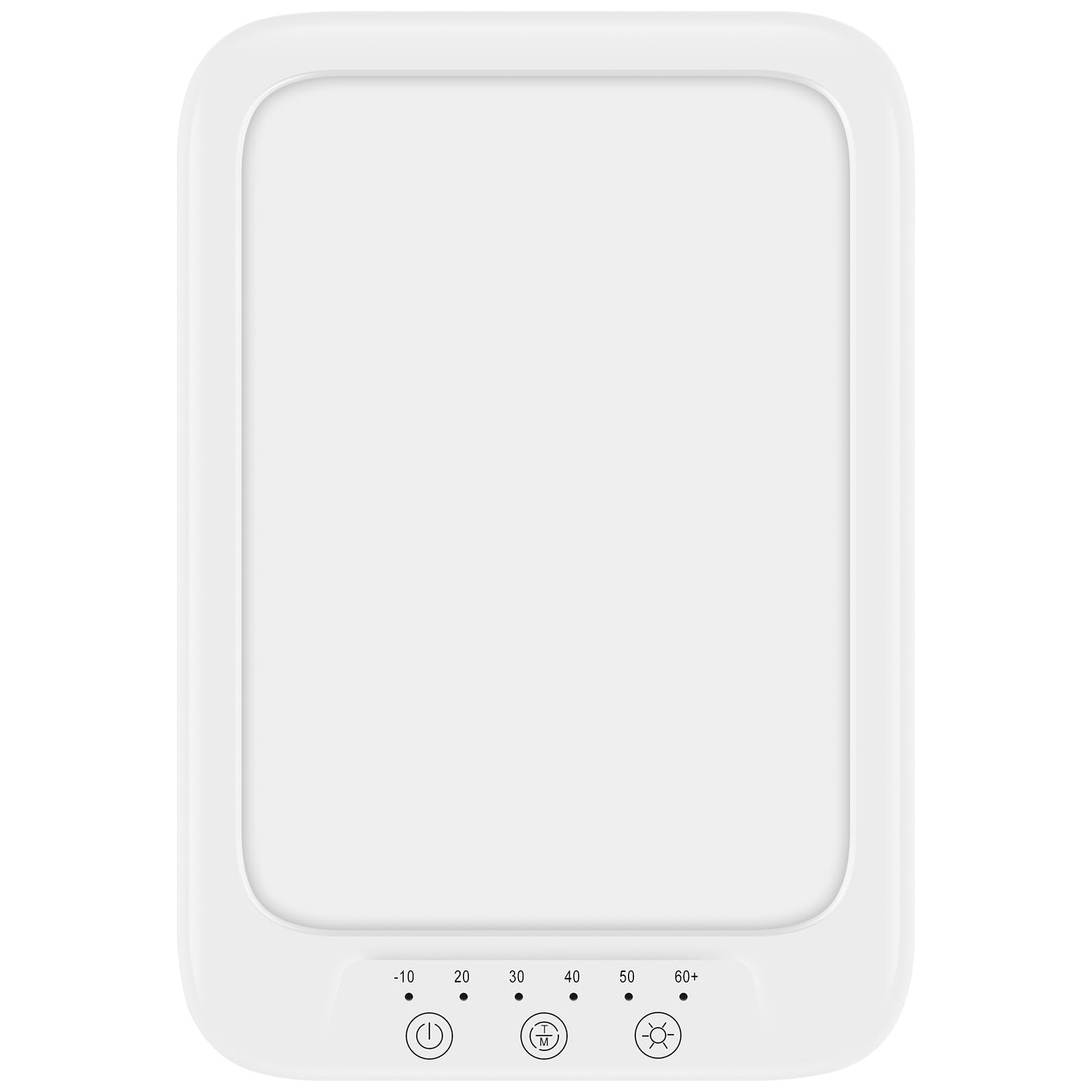 Drbit Blue,White Sad Lamp 2800-6000K Simulated Sunlight Lamp Dimmable Improve Mood Light 3 Color Temperature Happy Mood Lamp Portable Square Sunlight Lamp Button Control Adjustable For Home Office School Travel