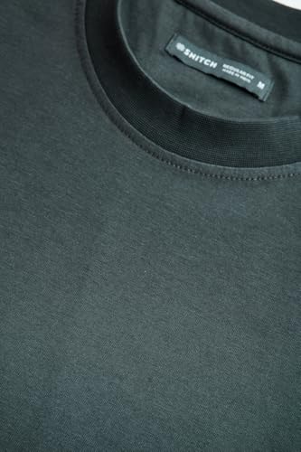 Image of SNITCH Men Polo Plus Size T-Shirt | Knitted Solid Polo with Contrast Tipped Collar & Logo Embroidery | 100% Cotton Breathable Lightweight Smart Casual Wear