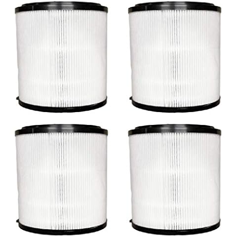 Nispira 5-Speed 4-in-1 True HEPA Filter Replacement Compatible with SilverOnyx 16" Air Purifier Model 8541832765 with Ionizer and UVC Sanitizer 500 sq ft. 4 Packs Cover