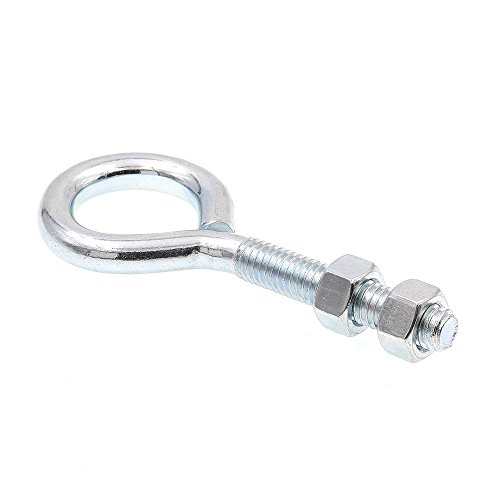 Image of Prime-Line 9066820 Eye Bolts With Nuts, 3 /8 in.-16 X 4 in., Zinc Plated Steel (20 Pack)