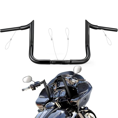 Guidon Meathook Bars MoKitDora noir 25,4 cm Ape Hanger Harley 1996-2026