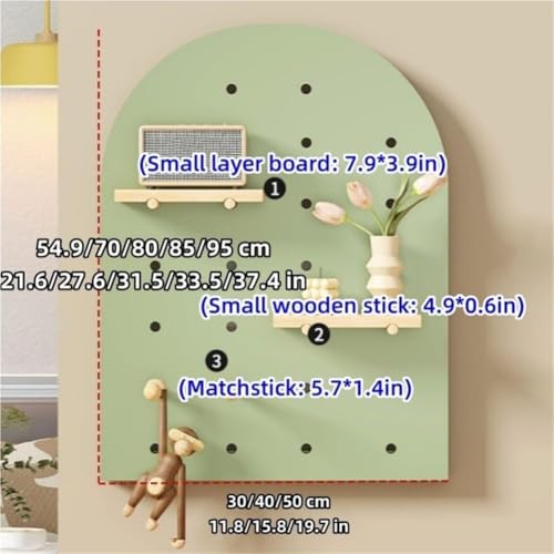 Wooden Electric Meter Box Cover with Pegboard Organizer - Stylish Breaker Box Concealment Panel for Living Room, Entryway, Bedroom, Office - 15.8" L x 31.5" H