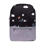 Difuzed Herren Nintendo-Super Mario 8bit Placed Print Backpack Rucksack, Schwarz, 1