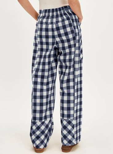 Image of Acelitt Women Checkered Pants with Pockets, S-XXL