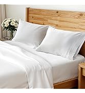 Simple Deluxe Queen Size Bettwäsche Set 4-teilig - Microfaser Spannbettlaken 152x203cm