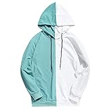 Kapuzenpullover Hoodie Herren Jacken Mäntel Herren Casual Patchwork Slim Fit Hoodie Outwear Einfach Bluse Farbkontrast Sweatshirt Patchwork Winter Casual Coat Campus College Studenten Jumper
