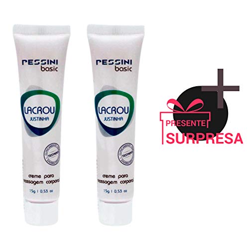 2 Lacrou Justinha Adstringente Feminino Sempre Virgem 15g + Brinde