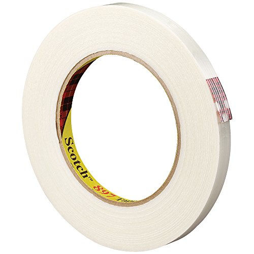 3M Scotch 897 Polypropylene Film Filament Tape, 170 lbs/in Tensile Strength, 60 yds Length x 1/2