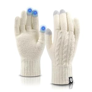 Ma Cowcf K51 Damen Winter Laufhandschuhe Beige