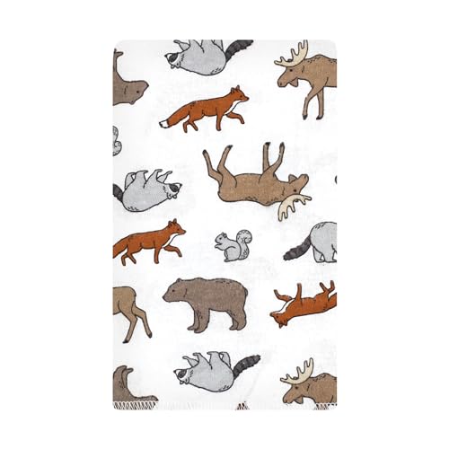 Image of Hudson Baby Unisex Baby Cotton Poly Flannel Burp Cloths, Animal Adventure 10 Pack, One Size