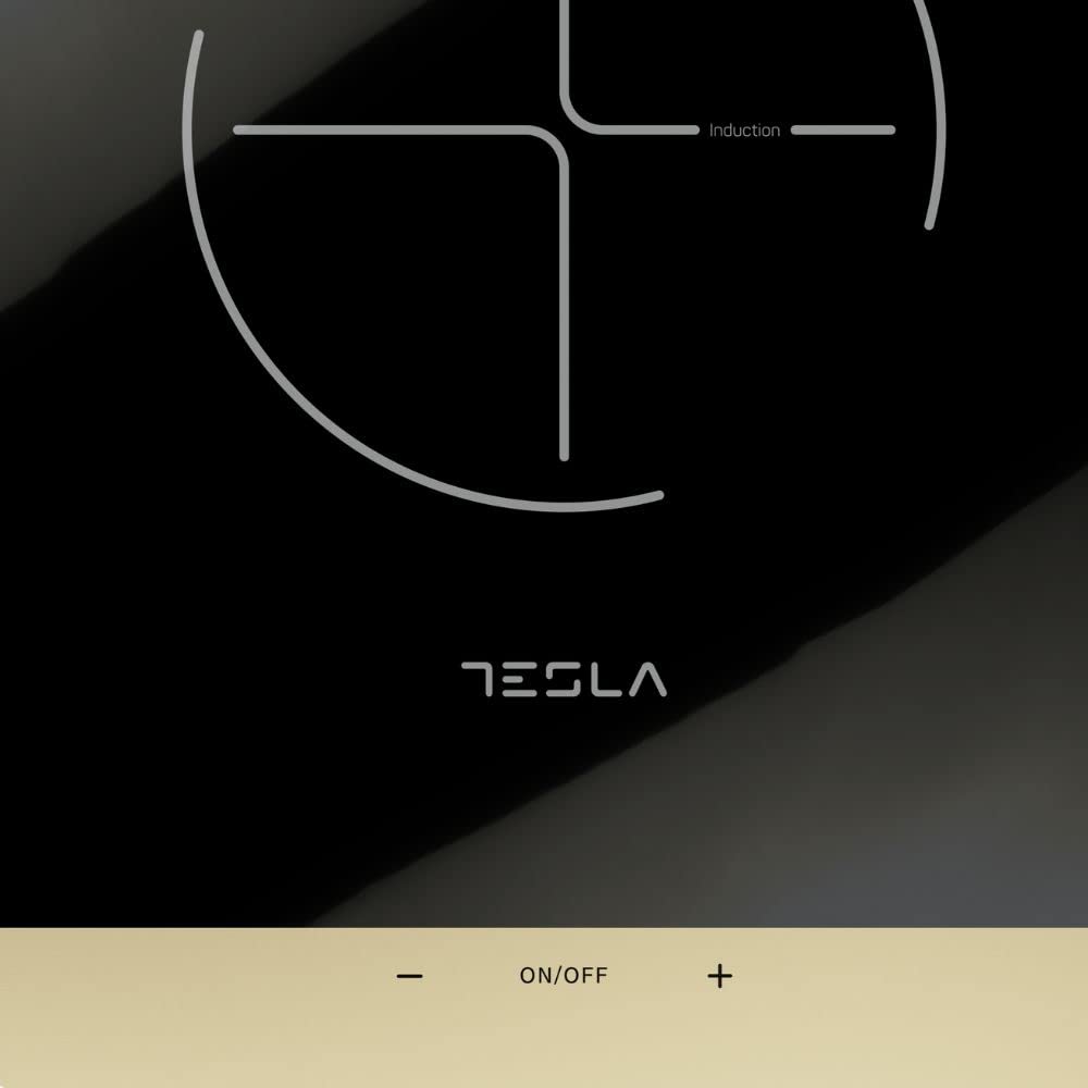 Tesla Przenośna płyta indukcyjna IC401B - 2000W, 8 poziomów mocy i temperatury, czujniki dotykowe, cyfrowy wyświetlacz LED, blokada bezpieczeństwa, ochrona przed przegrzaniem (kolor Czarny)