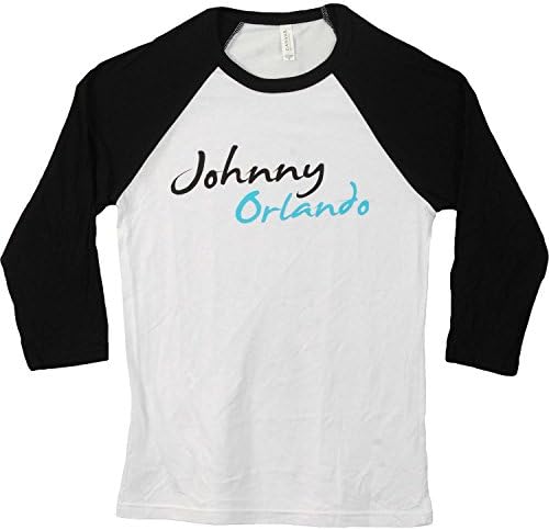 Johnny Orlando Men's Script Logo Baseball Jersey Black & White