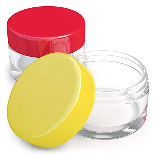 Small Size Empty Travel Jars - With Lids For Makeup, Lotion, Cream, Lip Balm And Other Cosmetics, Sample Containers For Travel And Home #TOP2