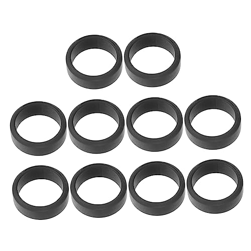 GOOHOCHY 10pcs Ring Men's Silicone Wedding Ring Comfortable Elastic Finger for Sports