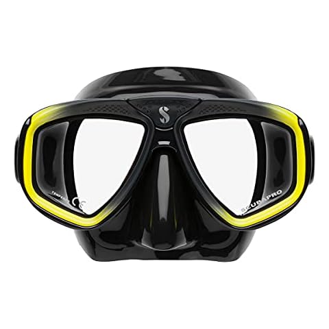 Scubapro Zoom Evo Diving Mask - Yellow/Black Cover