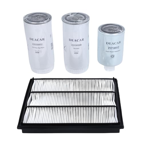 DongJinK Maintenance Service Filter Kit Compatible with Volvo Penta Engine D4 D6 Replaces 22030848 22030852 21702999 21718912