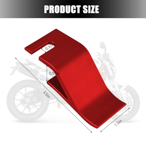 Image of Motorcycle Tire Installation Assitance Tool Holder Hook, Aluminum Alloy Off-Road Tyre Removal Changer Tool, Motorbike Wheel Install Bead Hook, Fit for Dirt Bike Motorcross Scooter (Red)