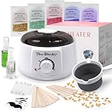 Waxing set, Professionell Wachswärmer Wachs Haarentfernung mit 500g Wax Warmer mit Wachsperlen, Waxing Maschine Set, Wax Maschine für Wachs Haarentfernung Perlen
