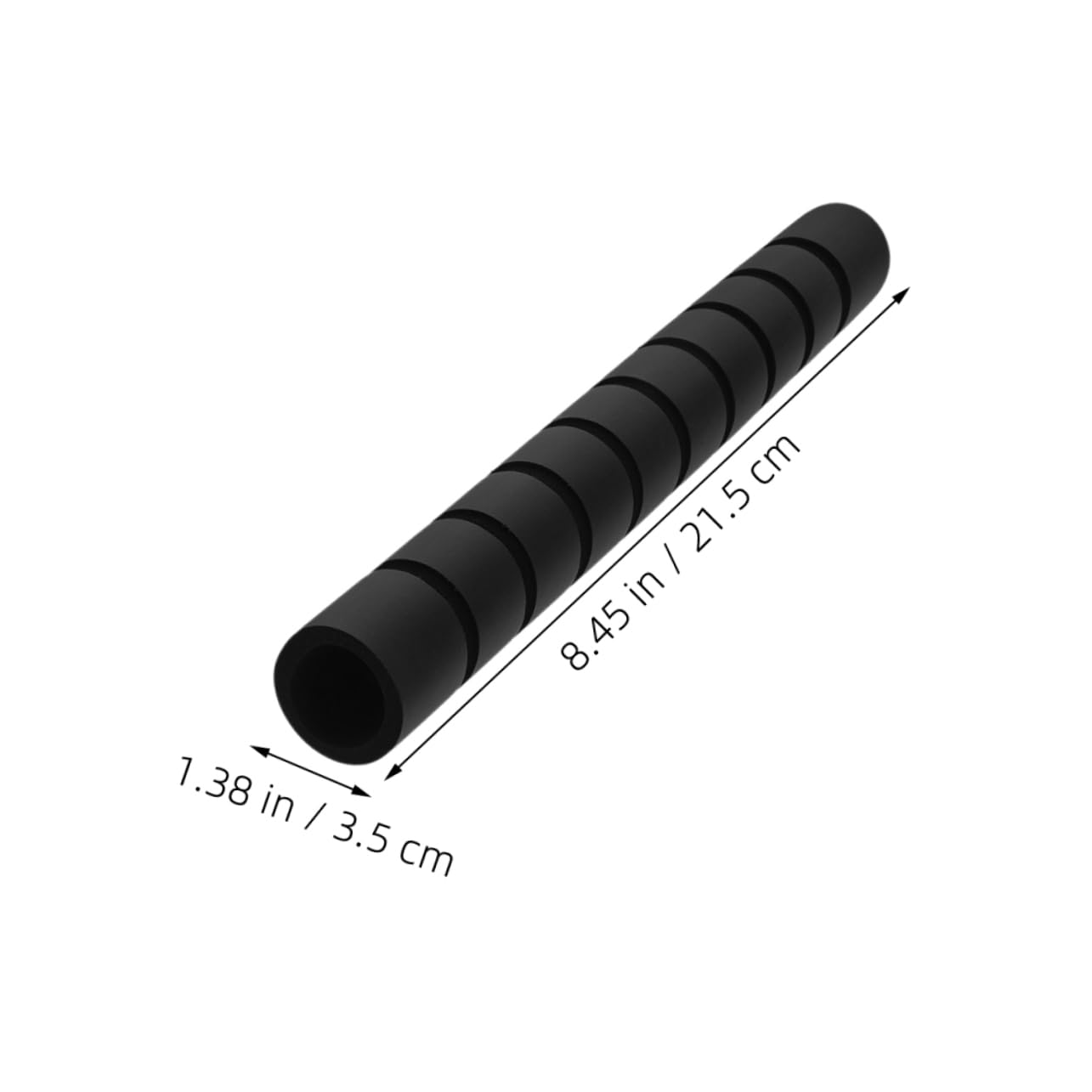 Almohadillas de Agarre Antideslizantes para Barra de Dominadas 210mm Negro 2 Piezas