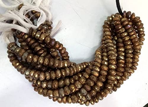 Labradorite dorée perles pour fabriquer vos bijoux d'été et colliers de soirée élégants
