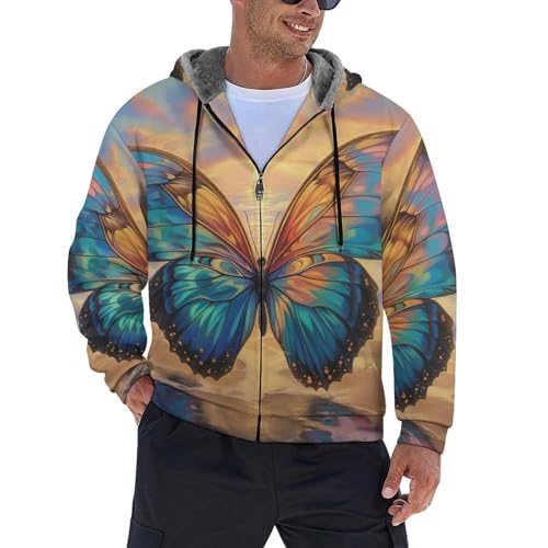 Sweat à capuche zippé homme idéal pour les soirées fraîches au coucher de soleil