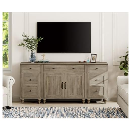 WAMPAT 75 Inch Farmhouse TV Stand